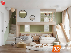 Children Room Scenes Skp FIles 